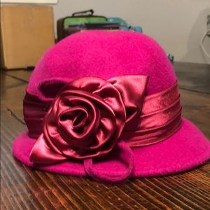 Angela & William hot pink ladies hat
